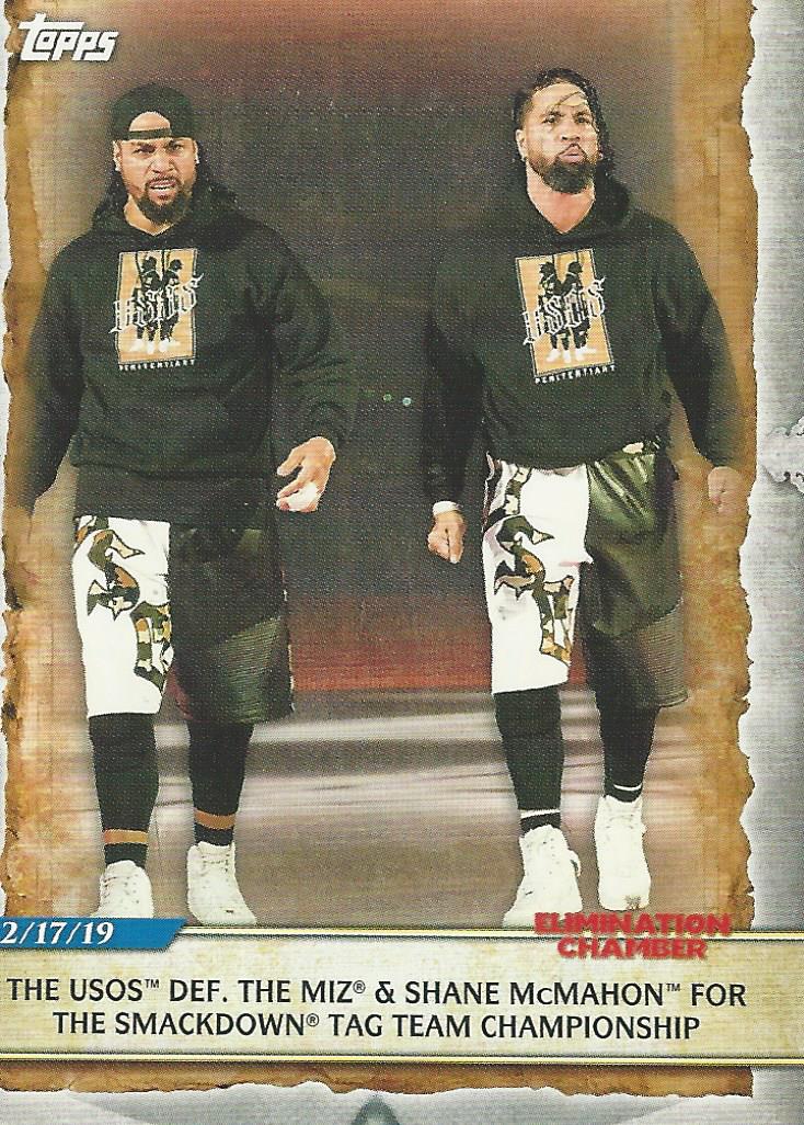 WWE Topps Road to Wrestlemania 2020 The Usos #87