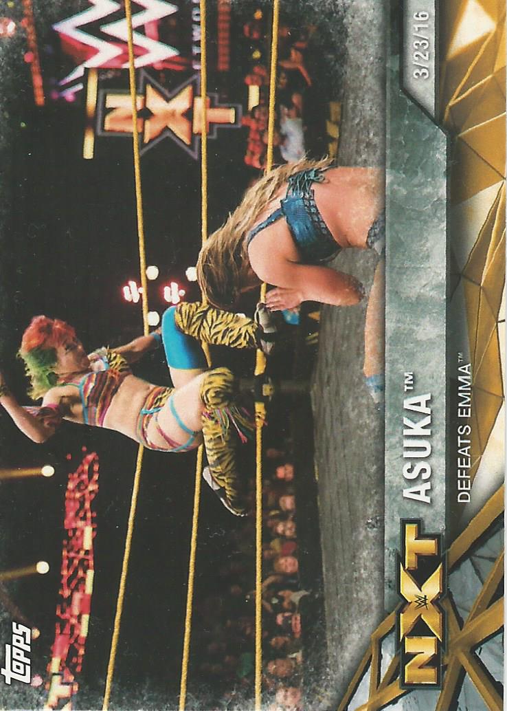 WWE Topps Women Division 2017 Asuka NXT-13 trading card PW Catalog