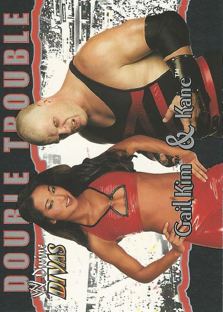 WWE Fleer Divine Divas 2003 Double Trouble Kane and Gail Kim #88