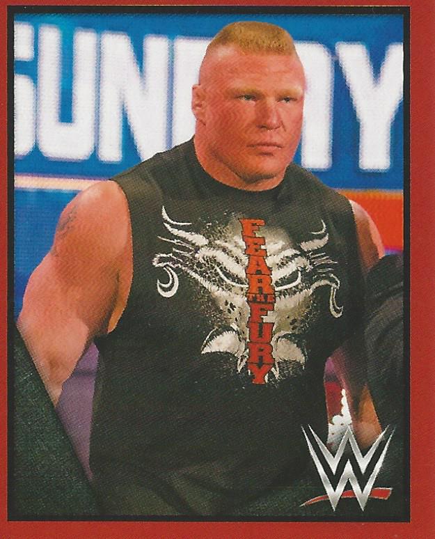 WWE Topps Then Now Forever 2016 Stickers Brock Lesnar #8