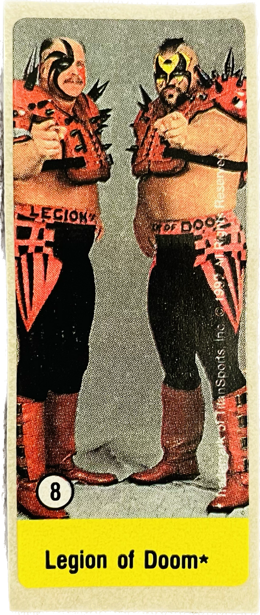 WWF Dunkin Bubble Gum Stickers (1992) No. 8 Legion of Doom PW Catalog