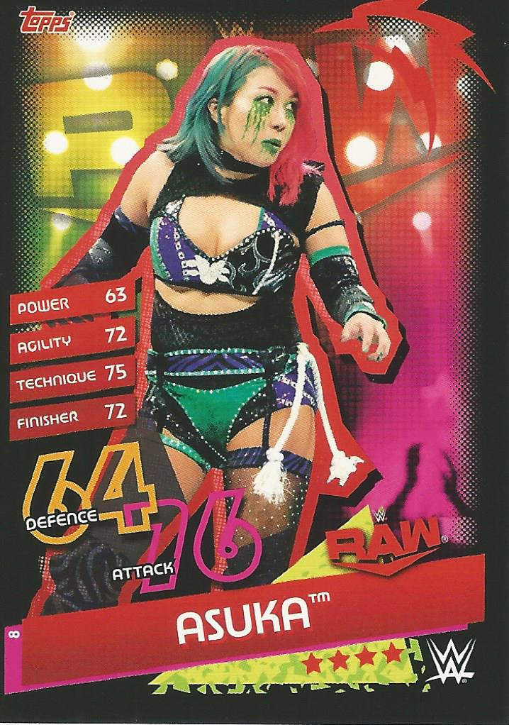 WWE Topps Slam Attax Reloaded 2020 Asuka #8