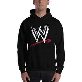 WWE Scratch Logo Pullover Hoodie Sweatshirt