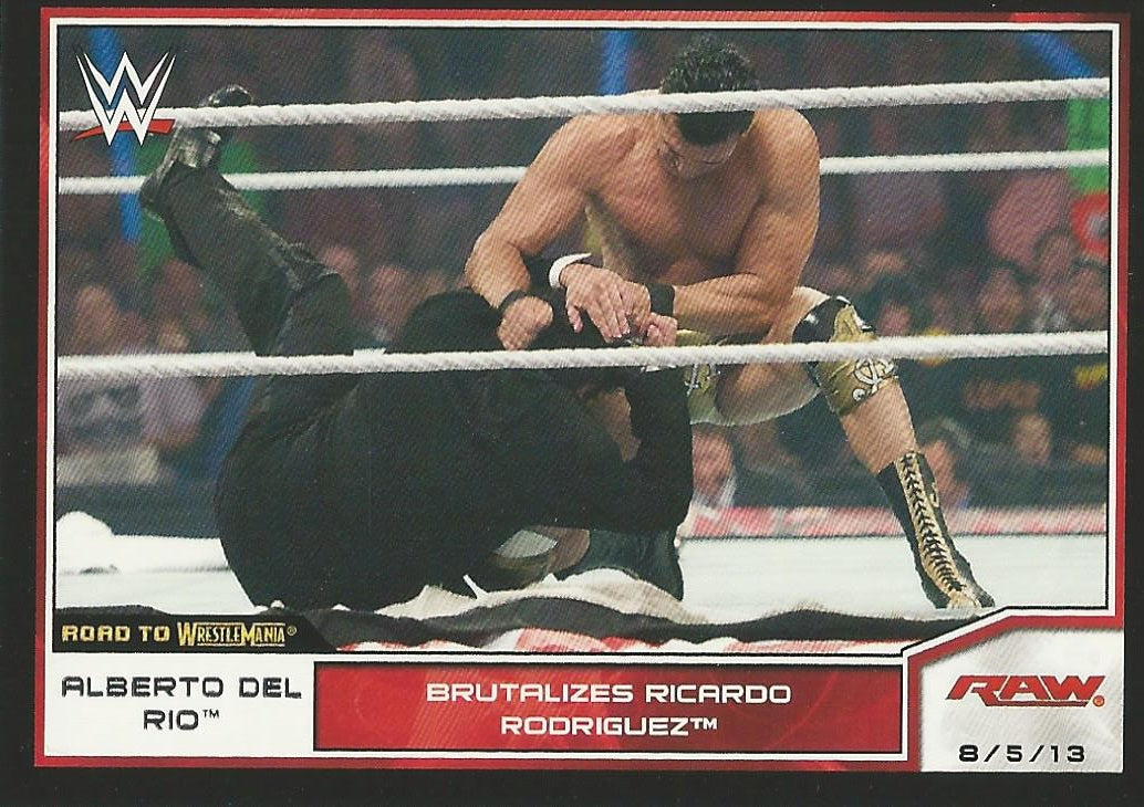 WWE Topps Road to WrestleMania 2014 Alberto Del Rio #30