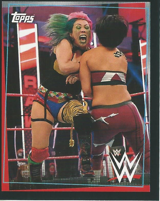 WWE Topps Road to Wrestlemania Stickers 2021 Asuka #91