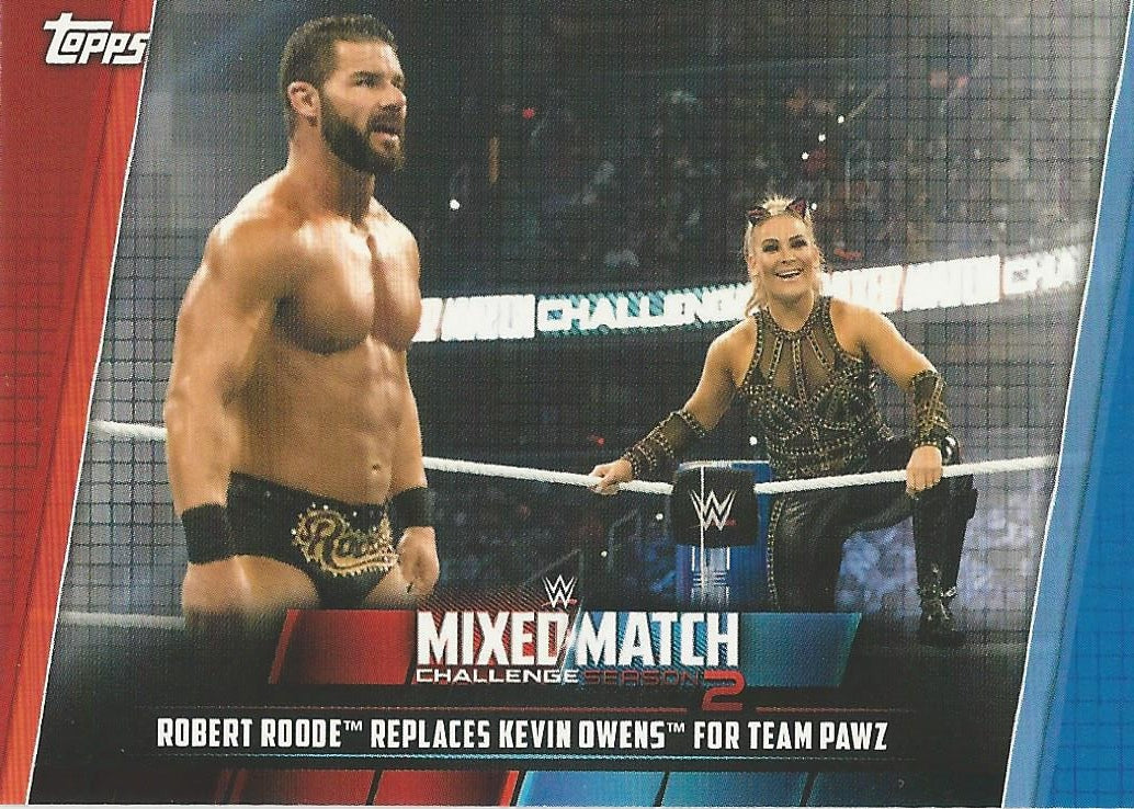 WWE Topps Women Division 2019 Bobby Roode and Natalya MMC-14