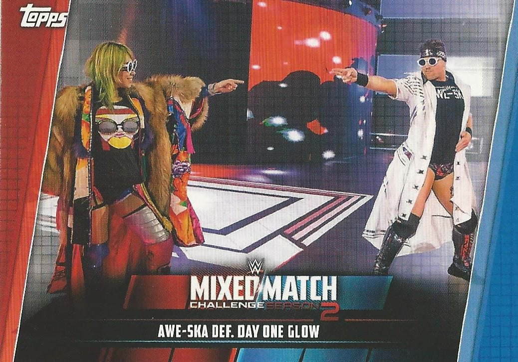 WWE Topps Women Division 2019 Asuka and The Miz MMC-15