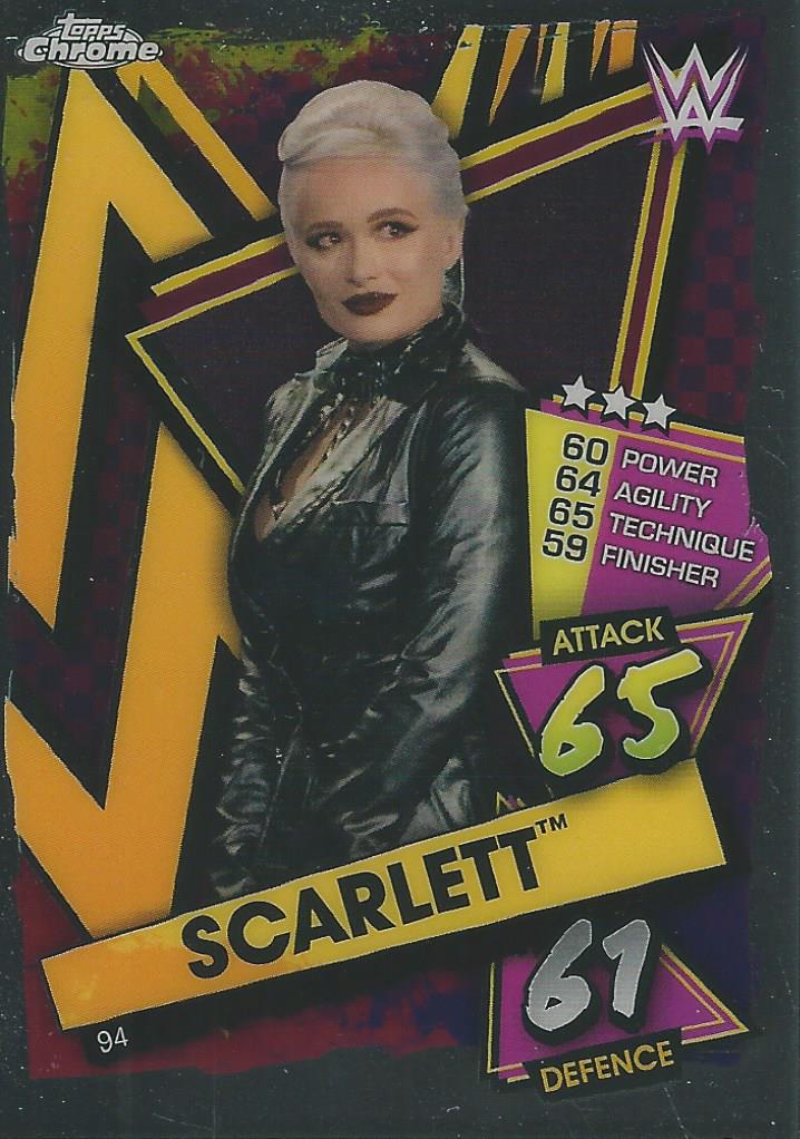 WWE Topps Slam Attax Chrome 2021 Scarlett #94