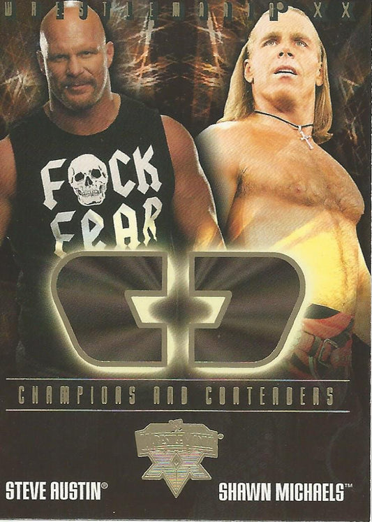 WWE Fleer Wrestlemania XX 2004 Stone Cold vs Shawn Michaels CC 16 of 17