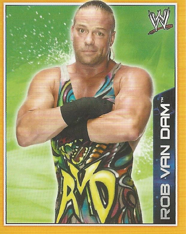 WWE Topps A-Z Sticker Collection 2014 Rob Van Dam #95