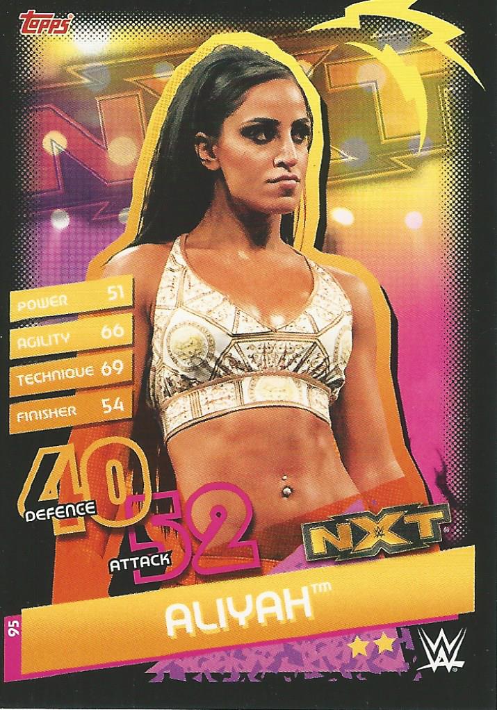 WWE Topps Slam Attax Reloaded 2020 Aliyah #95 NXT