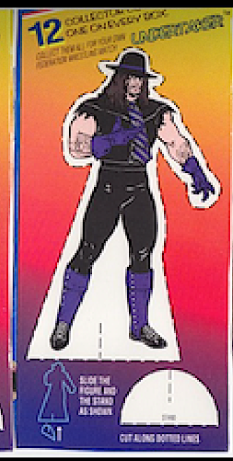 Undertaker WWF Ice Cream Cut-out & Card 1995 Good Humor PW Catalog