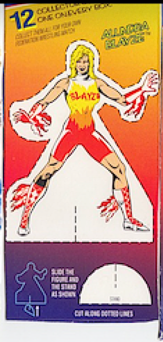 Alundra Blayze WWF Ice Cream Cut-out & Card 1995 Good Humor PW Catalog