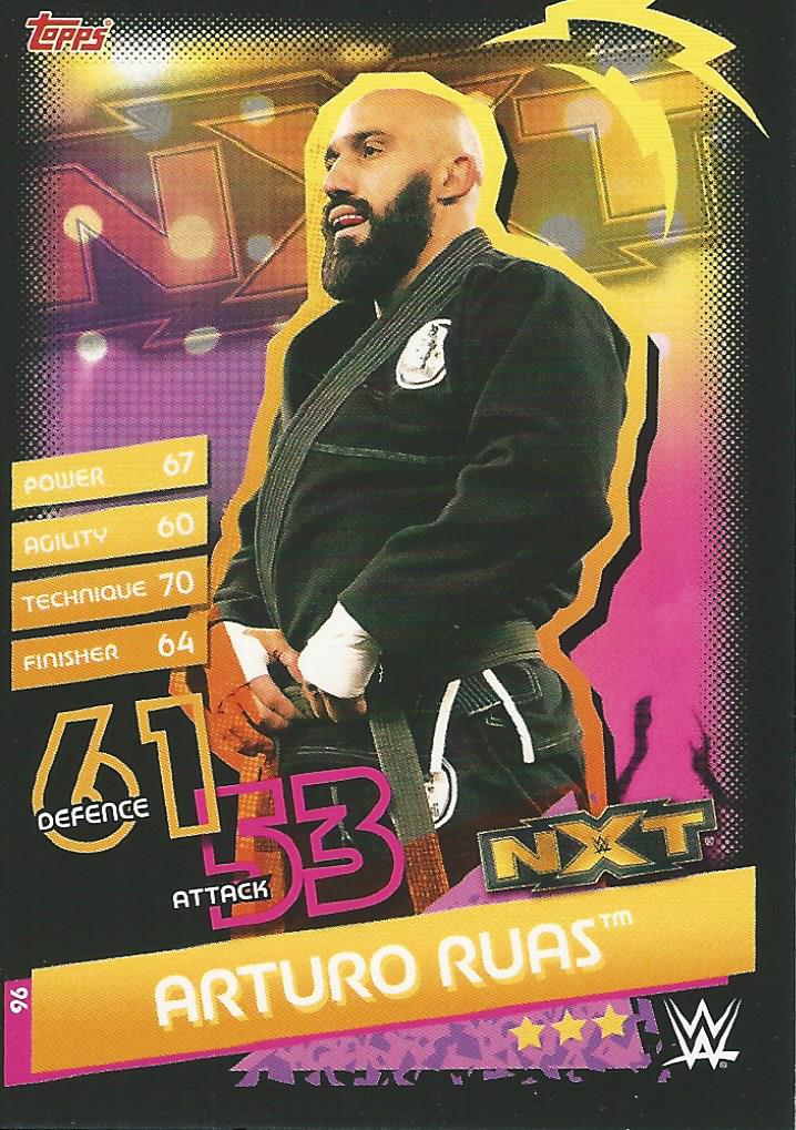 WWE Topps Slam Attax Reloaded 2020 Arturo Ruas #96 NXT