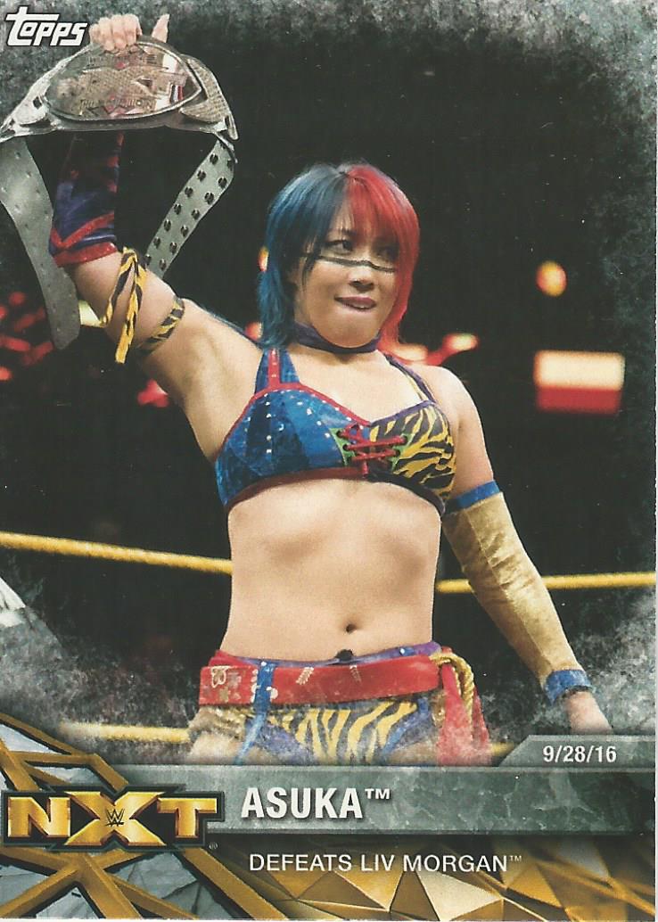 WWE Topps Women Division 2017 Asuka NXT-22 trading card PW Catalog
