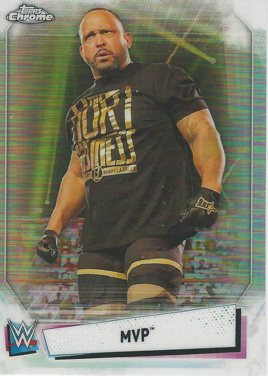 WWE Topps Chrome 2021 MVP IV-12 trading card PW Catalog