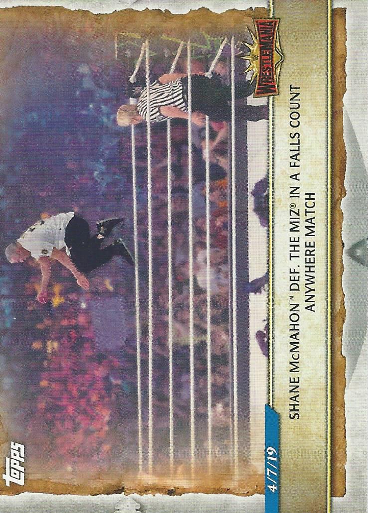 WWE Topps Road to Wrestlemania 2020 Shane McMahon #98