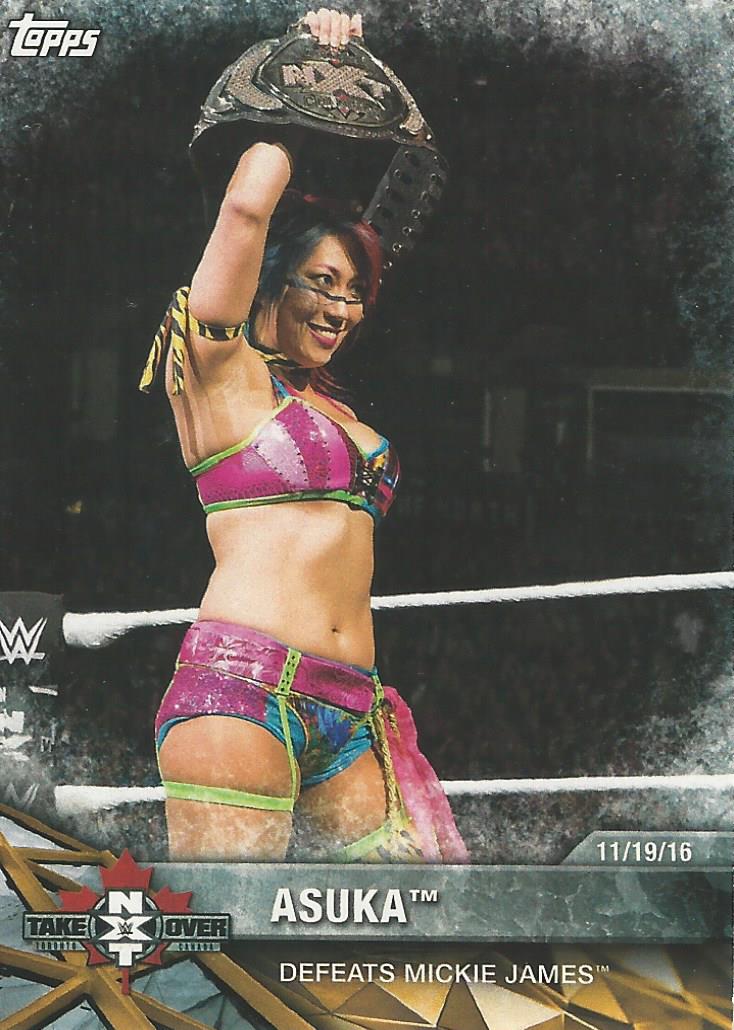 WWE Topps Women Division 2017 Asuka NXT-24 trading card PW Catalog