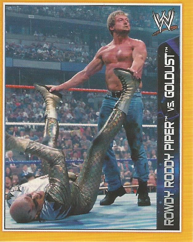 WWE Topps A-Z Sticker Collection 2014 Roddy Piper vs Goldust #99