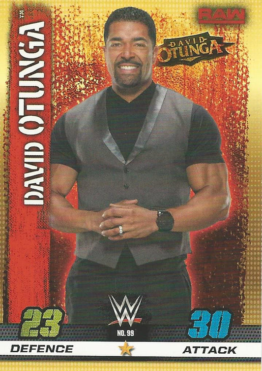 WWE Topps Slam Attax 10th Edition 2017 David Otunga #99