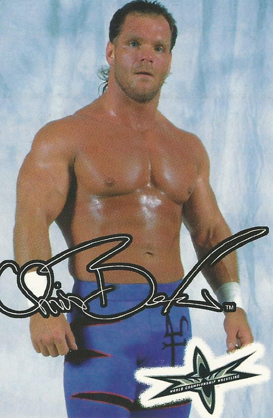 WCW Crazy Planet Stickers 1999 Chris Benoit trading card PW Catalog