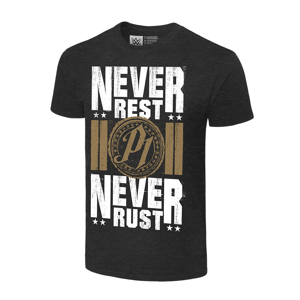 AJ Styles "Never Rest, Never Rust" Authentic T-Shirt