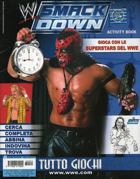 WWE Smackdown Activity Book from Italy Magazine PWcatalog