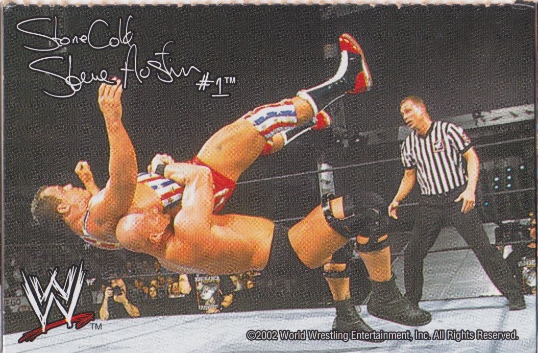 Steve Austin WWF Ice Cream Cut-out 2002 Good Humor PW Catalog