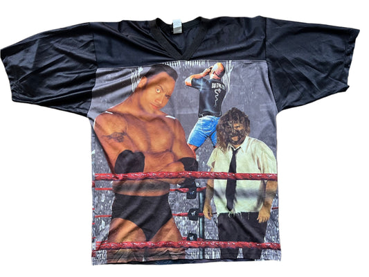 1999 WWF Raw / War Zone Jersey The Rock, “Stone Cold” Steve Austin, Mankind, The Undertaker, X-Pac and “Badass” Billy Gunn