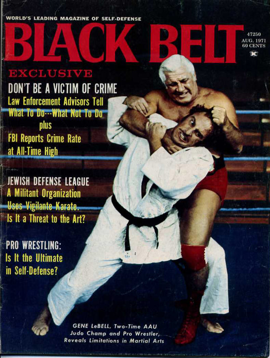 Blackbelt Magazine August 1971 Magazine PWcatalog