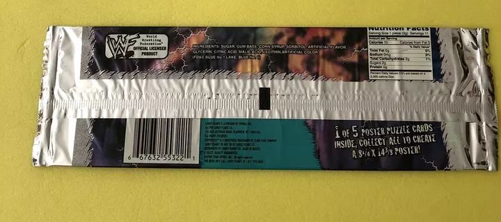 WWF Undertaker Superstick 1999 Bubble Gum Blue Raspberry Sour PWcatalog