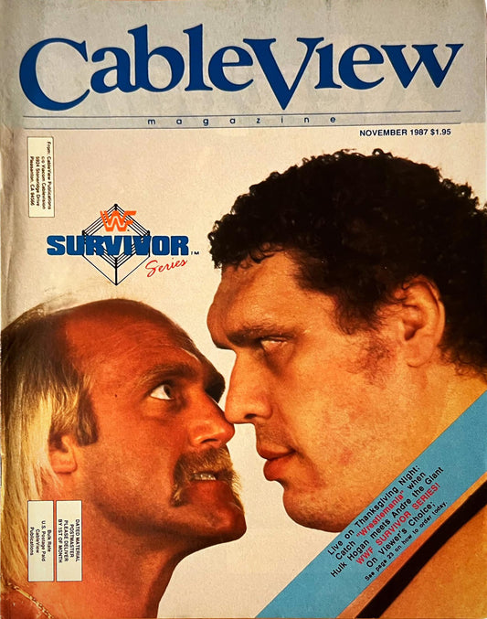 CableView 1987 Hulk Hogan & Andre the Giant Magazine PWcatalog
