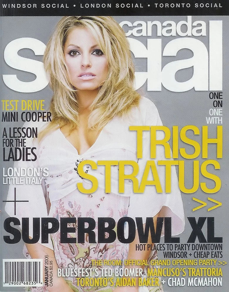 Canada Social Magazine January 2006 Trish Stratus Magazine PWcatalog
