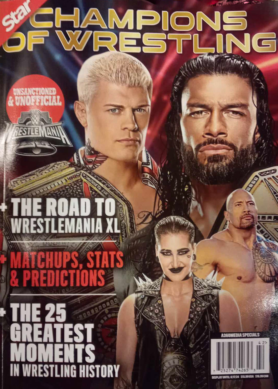 Star Champions of Wrestling Magazine The Road to Wrestlemania XL Magazine PWcatalog