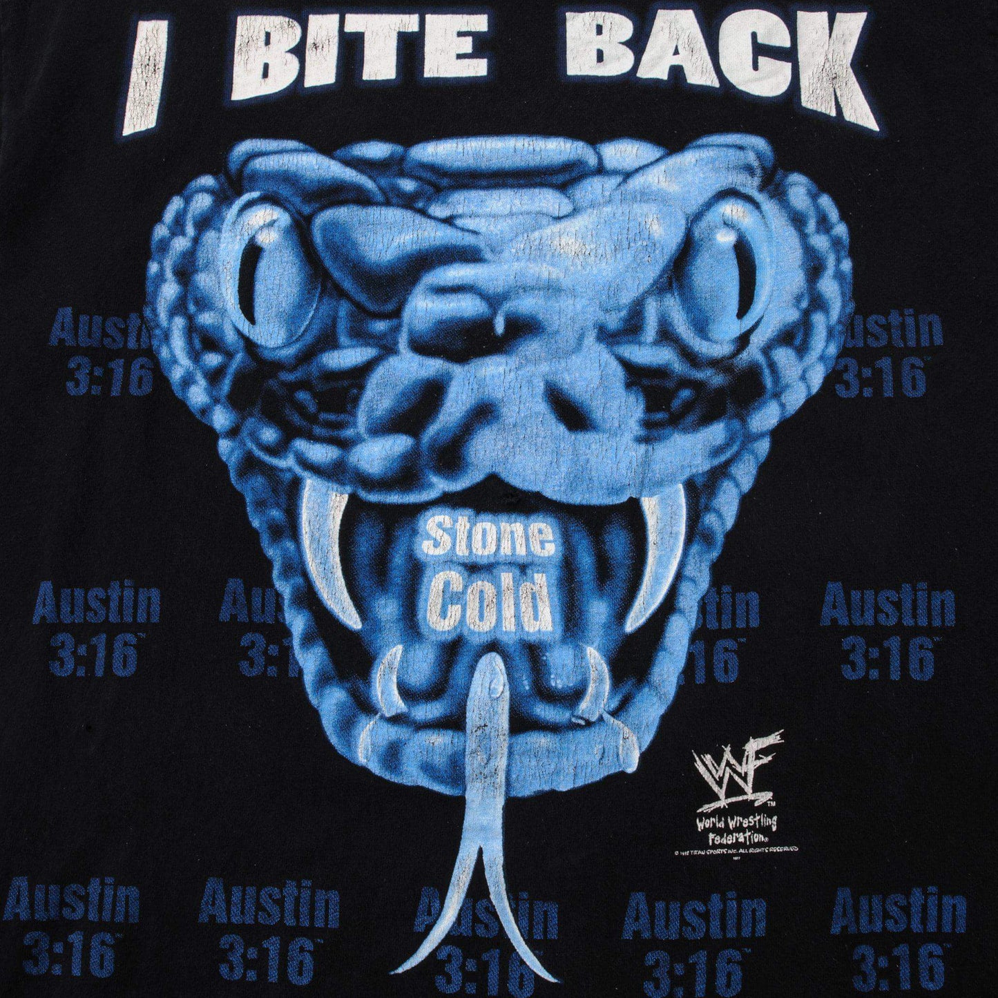WWF Stone Cold Steve Austin I Bite Back T-shirt Pwcatalog