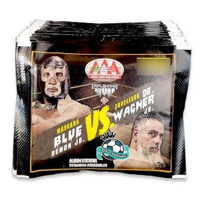 AAA Triplemania XXVII Blue Demon vs. Wagner Stickers Album 2019 From Mexico Stickers Album PW Catalog