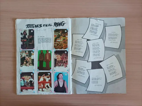 Titanes en el Ring Stickers Album From Argentina 1977 Stickers Album PW Catalog