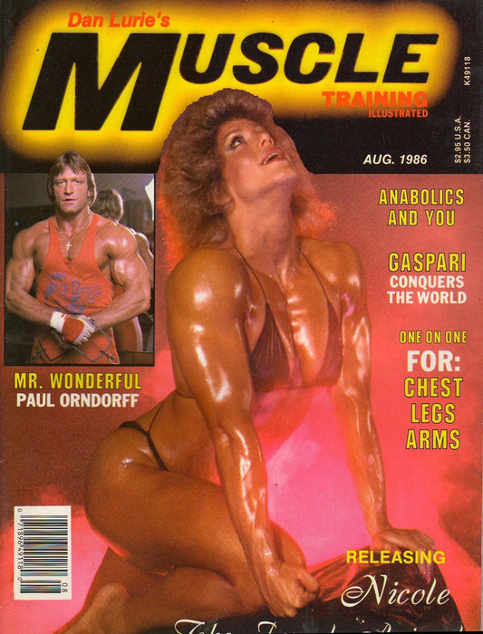 Dan Lurie's Muscle Training Illustrated 1986 August Paul Orndorff Magazine PWcatalog