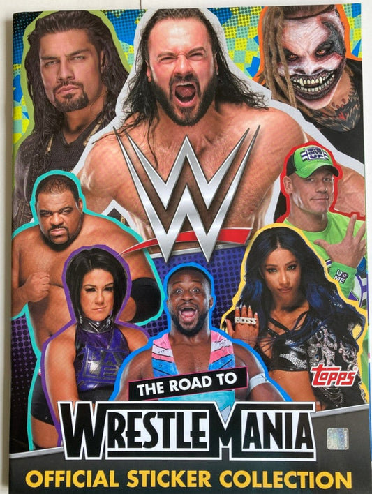 WWE Wrestlemania Official Sticker Collection Album 2021 Stickers Album PW Catalog