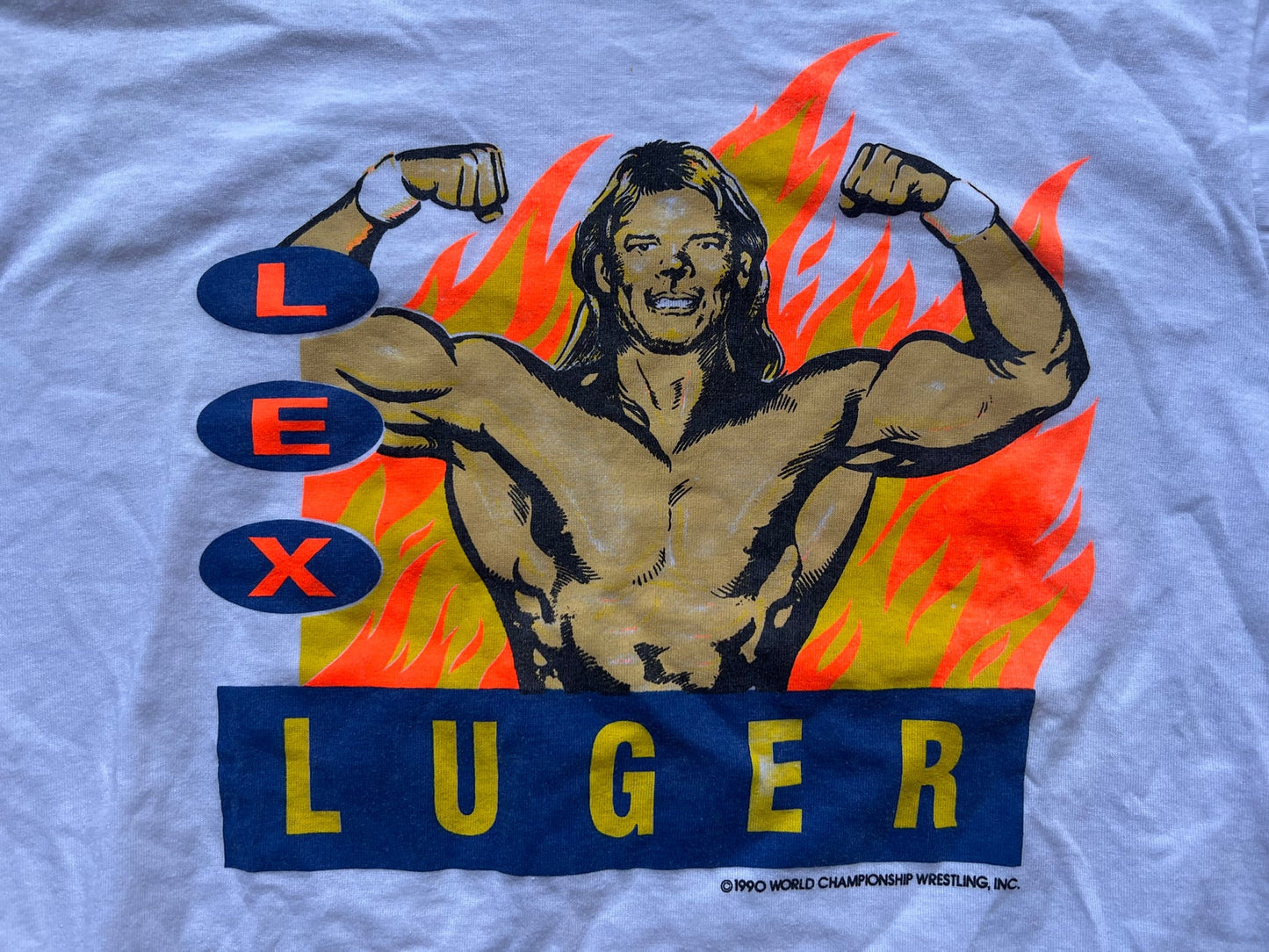 1990 WCW “The Total” Package Lex Luger T-Shirt - image 2