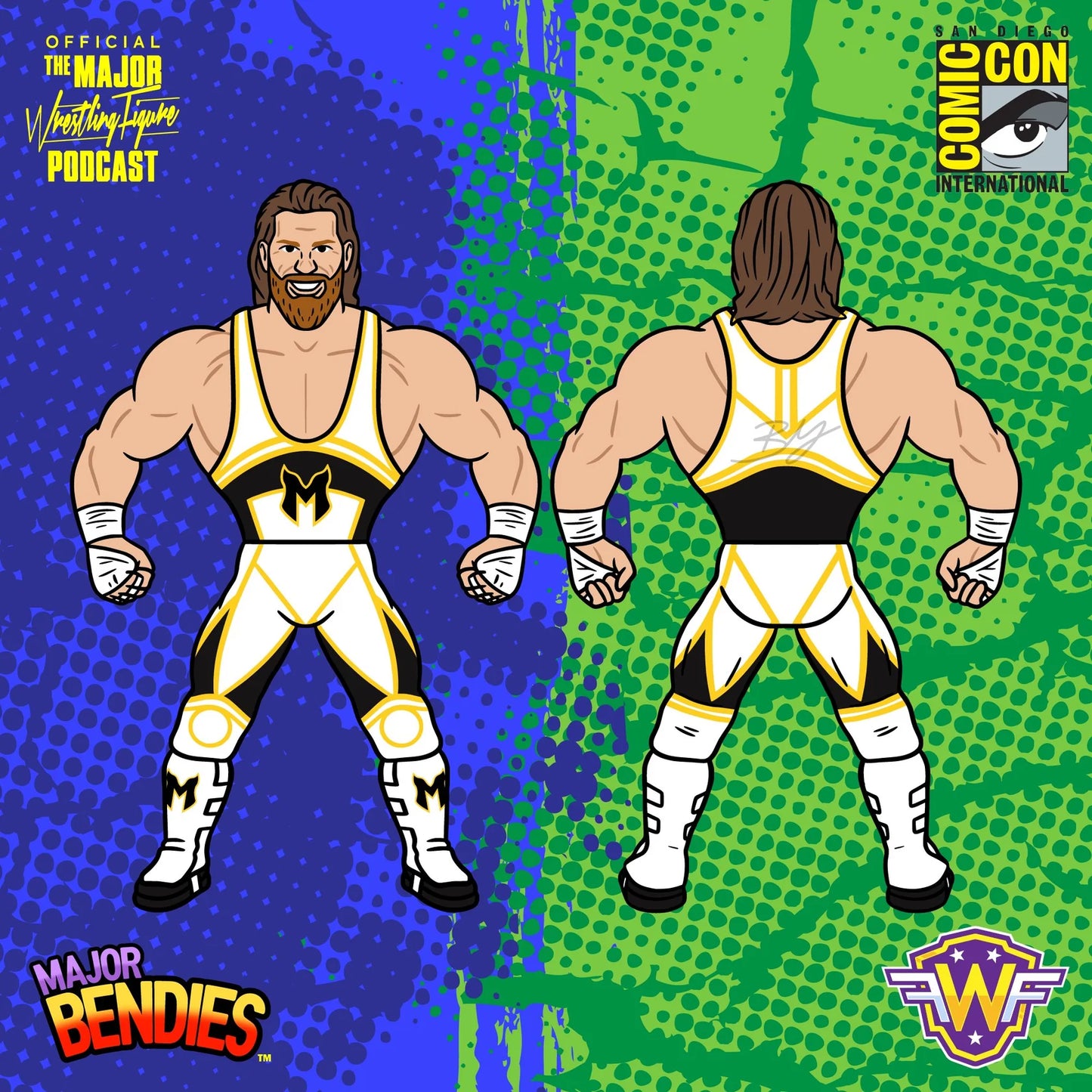 Major Wrestling Figure Podcast Major Bendies NYCC Exclusive Brian Myers Action & Toy Figures PWcatalog