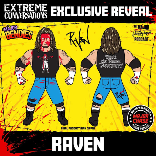 Major Wrestling Figure Podcast Major Bendies Extreme Series 1 Raven (Bloody Chase) Action & Toy Figures PWcatalog