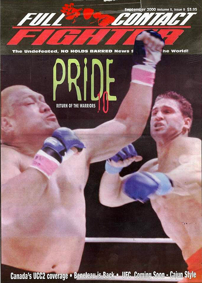 Full Contact Fighter Magazine September 2000 Magazine PWcatalog