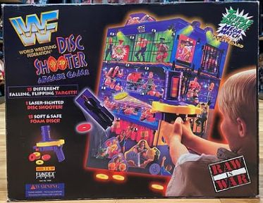 WWF Disc Shooter arcade game by Fundex PW Catalog