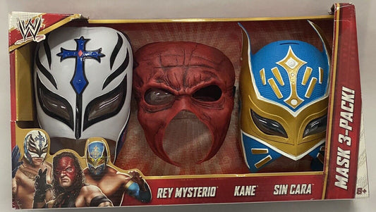 Mask 3 Pack Rey Mysterio, Kane & Sin Cara by Mattel