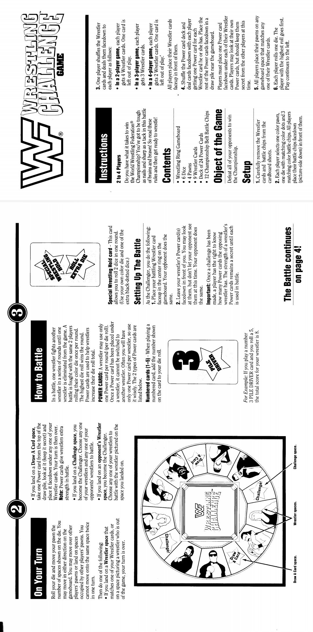 Hulk Hogan Milton Bradley WWF Wrestling Superstars Game PW Catalog