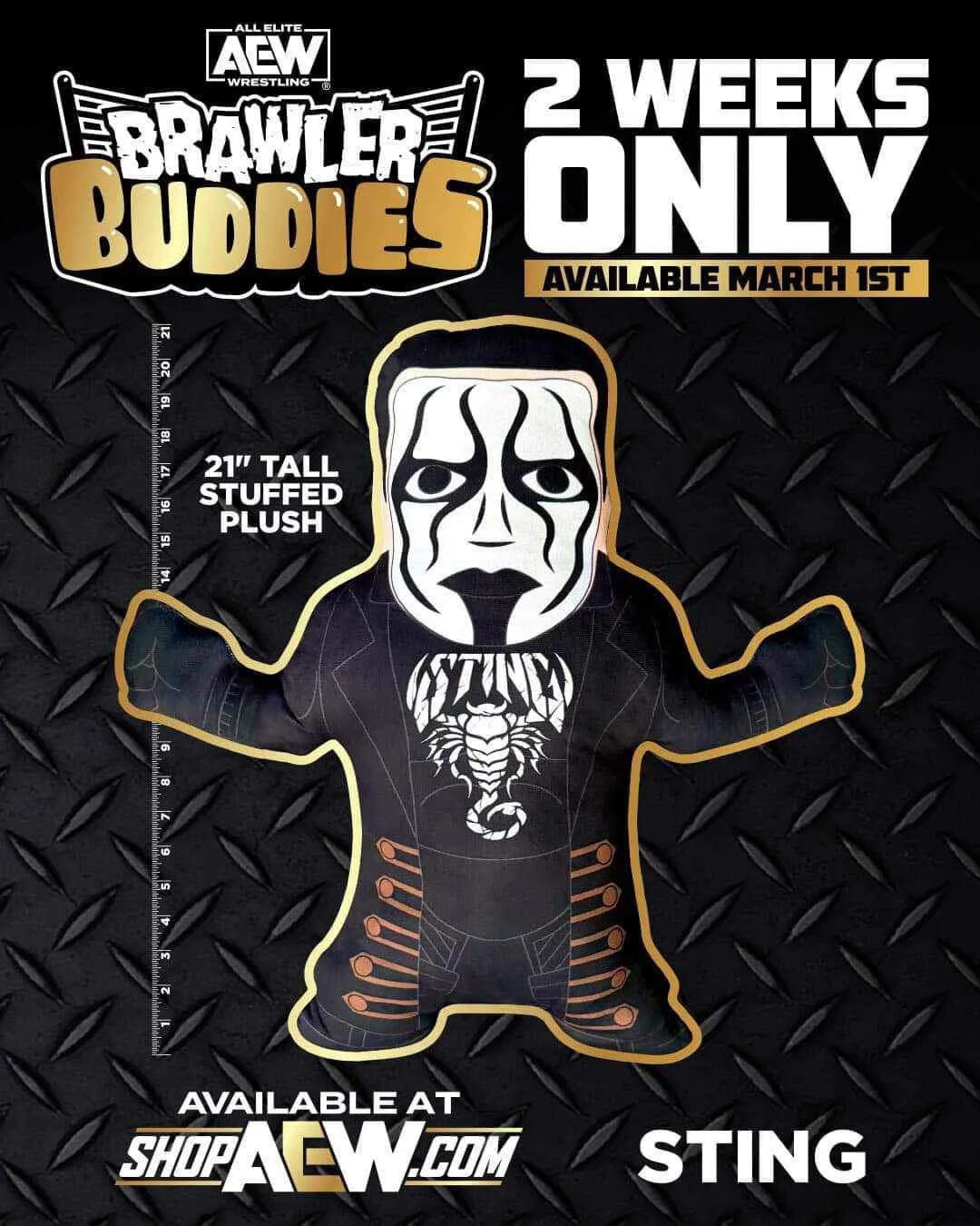 Sting AEW Brawler Buddies 2024 Pwcatalog