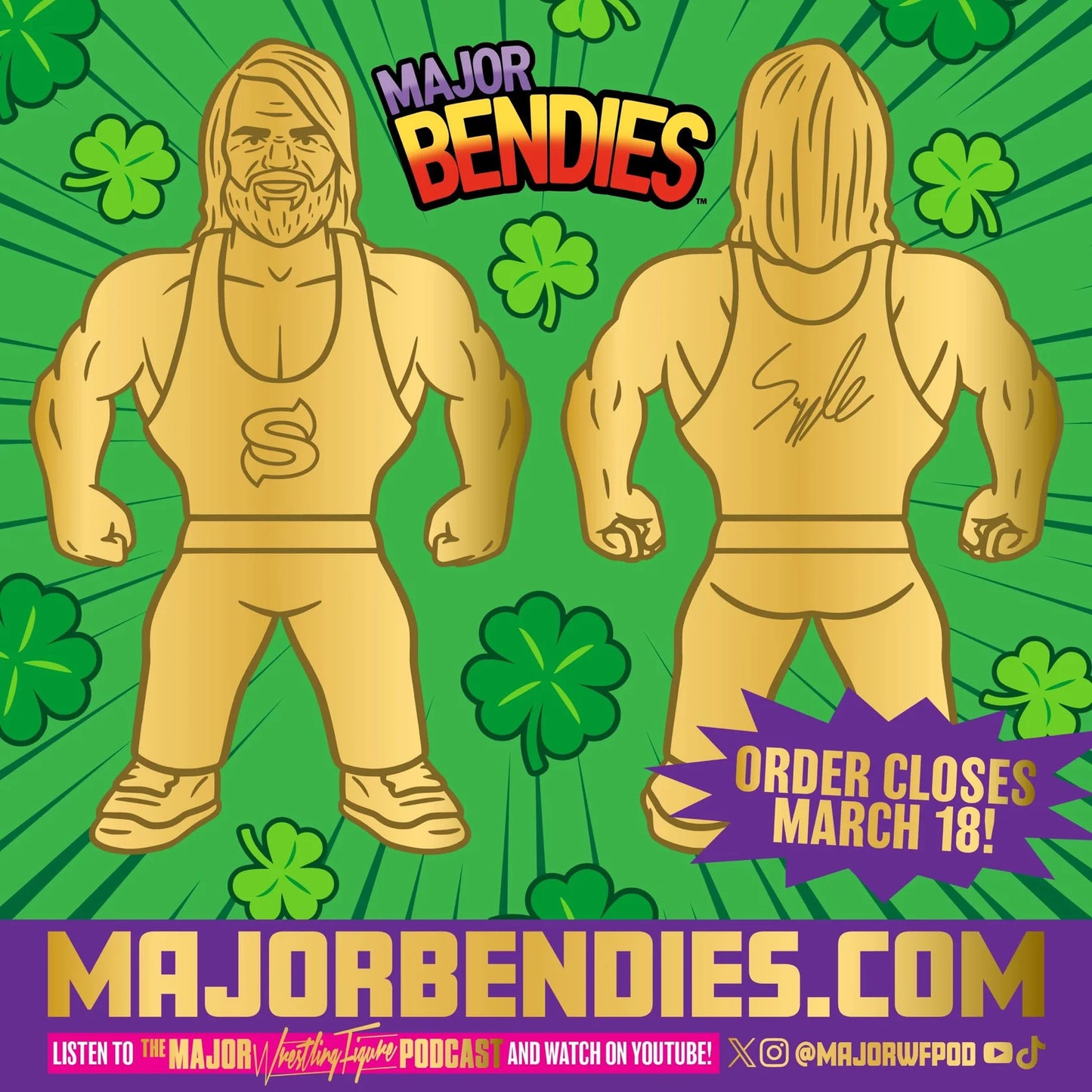 Major Wrestling Figure Podcast Major Bendies Limited Edition Swoggle Action & Toy Figures PWcatalog