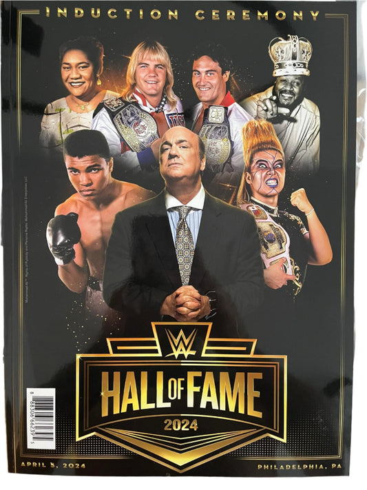 WWE Hall of Fame 2024 Program Magazine PWcatalog