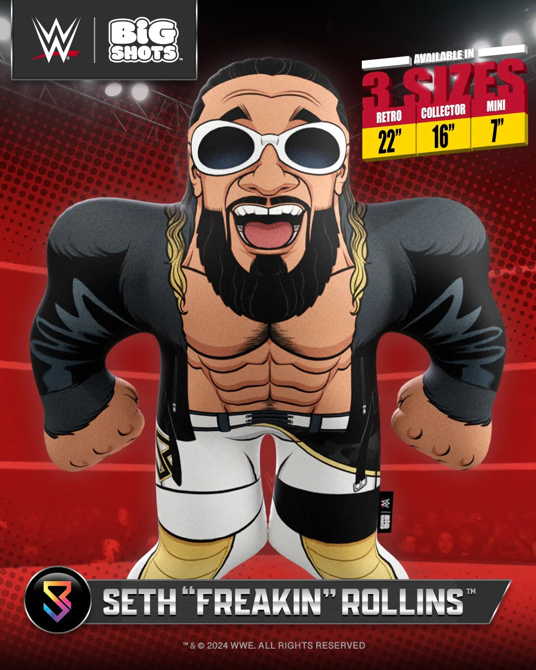 WWE Big Shots Seth "Freakin" Rollins 2024 PWcatalog